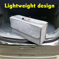 Organizador de Maletero de Coche Rígido y Plegable | Bolsa de Almacenamiento Impermeable con Tapa Premium