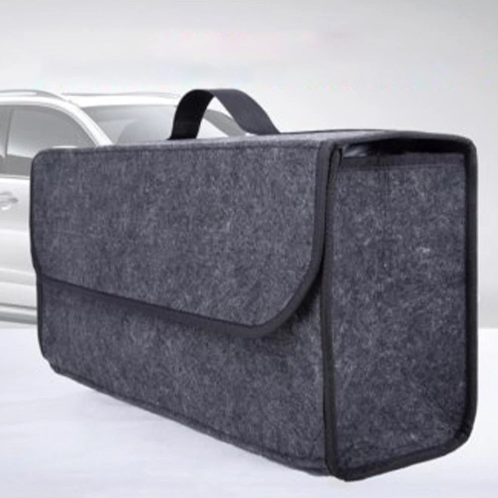 Organizador de Maletero de Coche Rígido y Plegable | Bolsa de Almacenamiento Impermeable con Tapa Premium