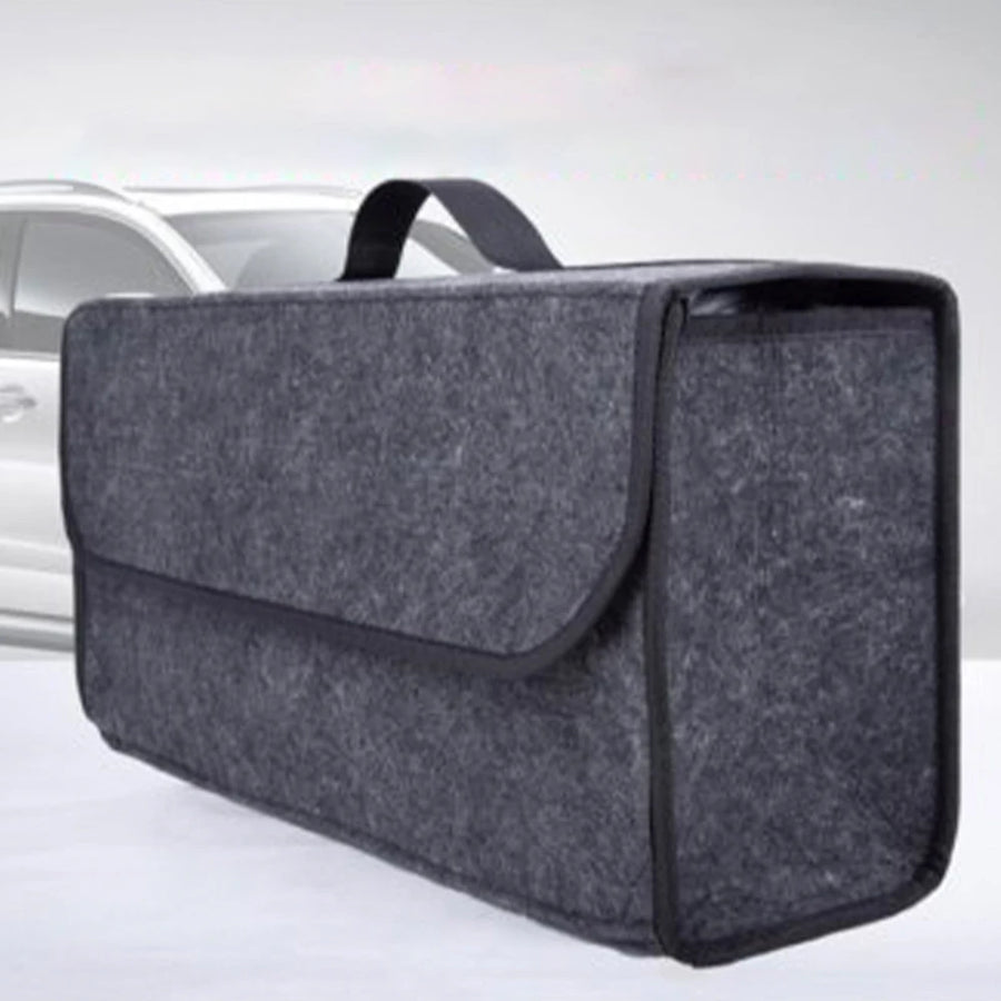 Organizador de Maletero de Coche Rígido y Plegable | Bolsa de Almacenamiento Impermeable con Tapa Premium