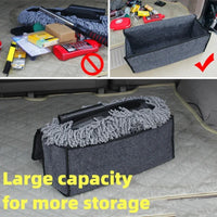 Organizador de Maletero de Coche Rígido y Plegable | Bolsa de Almacenamiento Impermeable con Tapa Premium